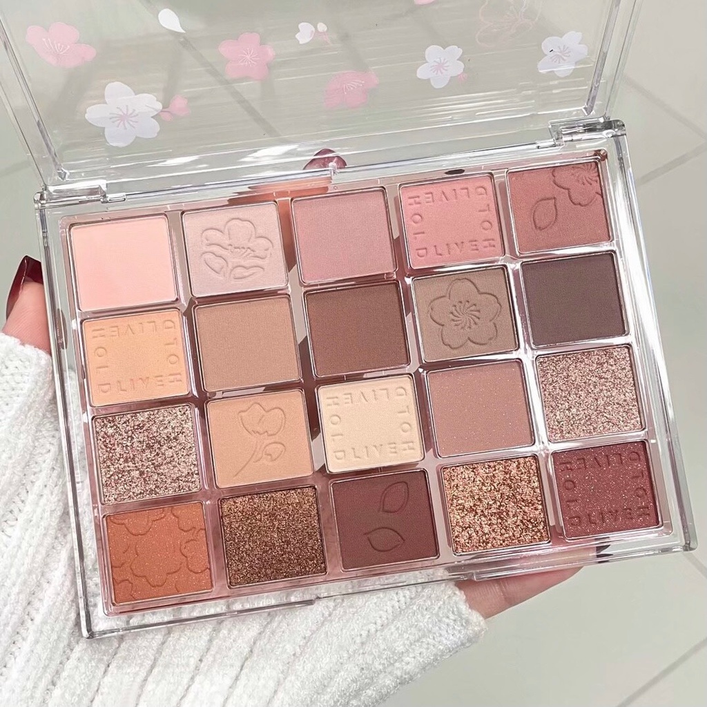 Bảng Phấn Mắt 20 Ô HOLD LIVE Hoa Anh Đào Flowers Sakura HL548 - HOLDLIVE