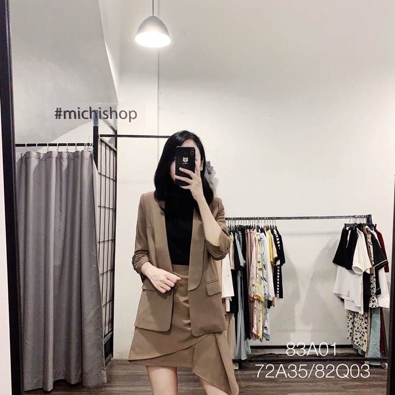 Áo vest tay lửng màu đen-be-nâu tối-hồng 83A01 (KÈM CLIP)