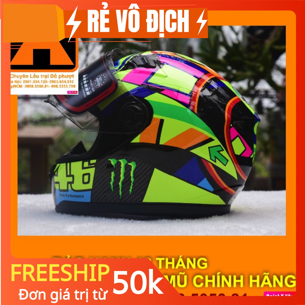 Mũ bảo hiểm agu 7 màu chính hãng tặng mũ trùm ninja + balo đựng mũ