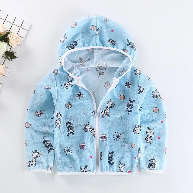 Áo khoác nhẹ, áo chống nắng, hoạ tiết xinh xắn