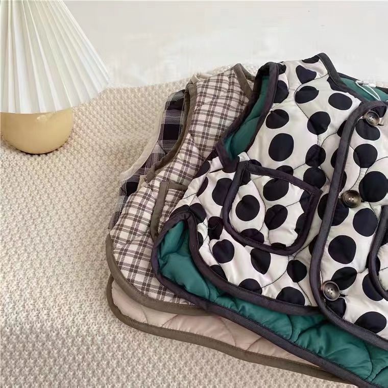 Áo Khoác Thu Đông Không Tay Giữ Ấm Phong Cách Hàn Quốc Hợp Thời Trang Mới Cho Bé Trai Và Bé Gái