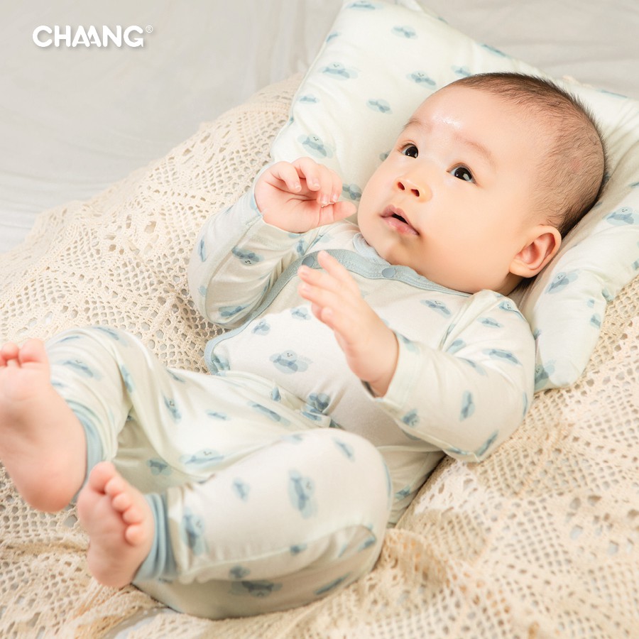 Set quần sơ sinh CHAANG summer xanh da trời