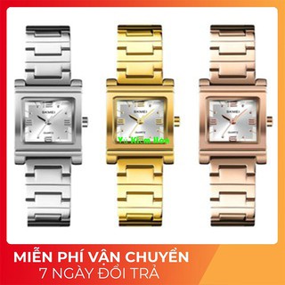 Đồng Hồ Nữ Dây Thép Không Gỉ SKMEI OT1388G Mặt Vuông
