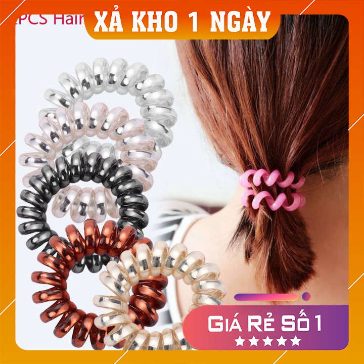 [Giá Sập Sàn] Dây cột tóc dạng lò xo (giao màu ngẫu nhiên)