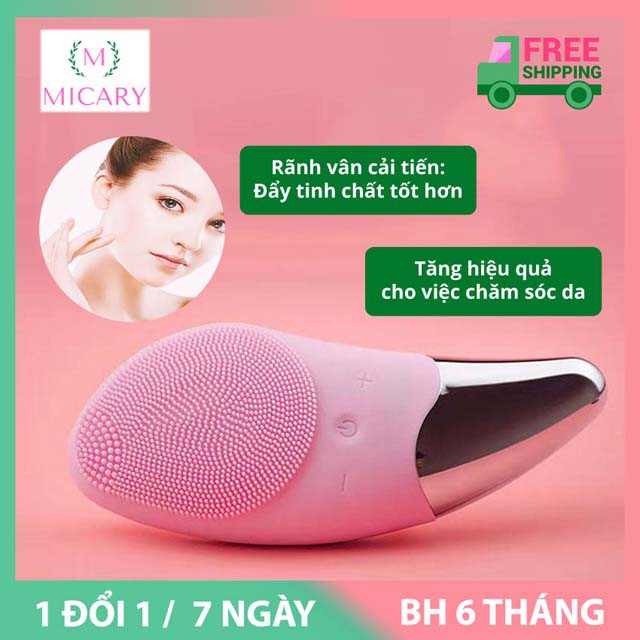 Máy rửa mặt, massage da mặt, làm sạch da silicon mini đa năng. Máy Rửa Mặt Sonic Fecial Brush