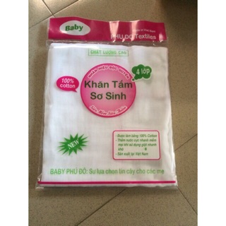 Combo 10 khăn tắm phú đô 4 lớp