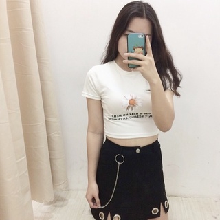 ÁO HOA CÚC CROTOP HOT HIT