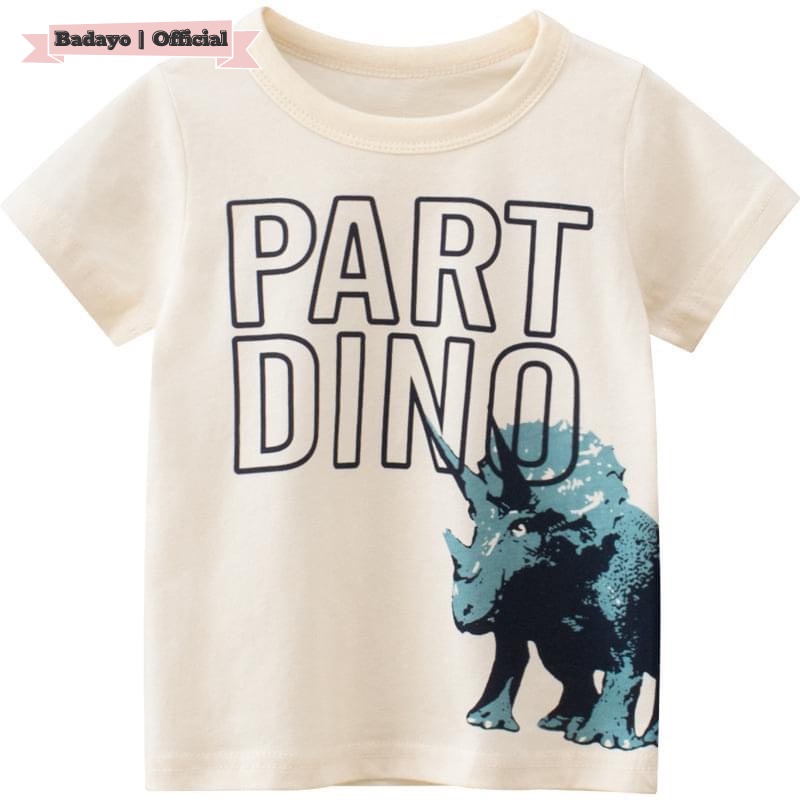 Áo thun bé trai gái cộc tay hàng xuất Châu Âu Kids chất cotton mềm mịn in hình ngộ nghĩnh BADAYO S1112