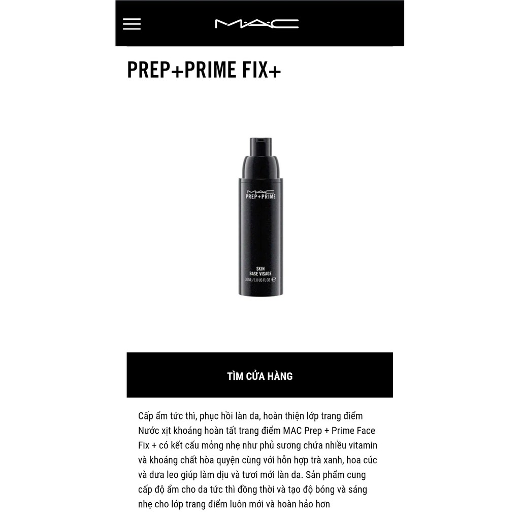[CÓ SĂN] Kem lót M.A.C Prep+Prime Skin Base Visage | BigBuy360 - bigbuy360.vn