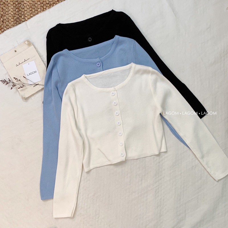 ÁO CROPTOP BASIC CÀI NÚT