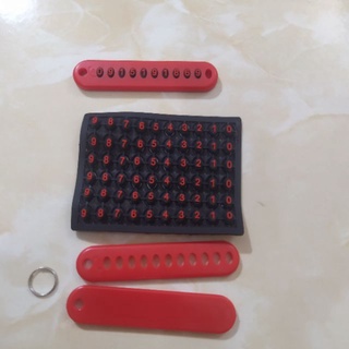 Móc chìa khoá gắn số điện thoại