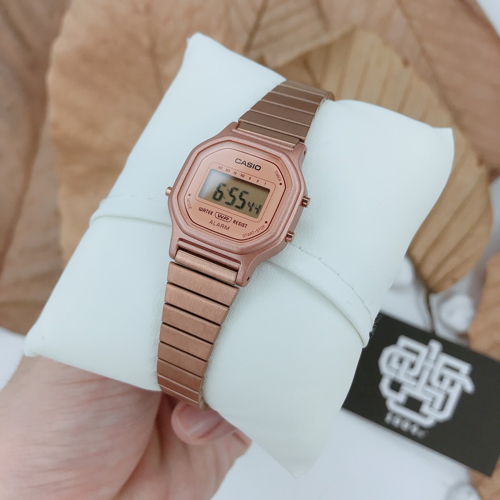 Đồng hồ nữ Casio LA-11 / LA-11WR-5A dây thép chính hãng