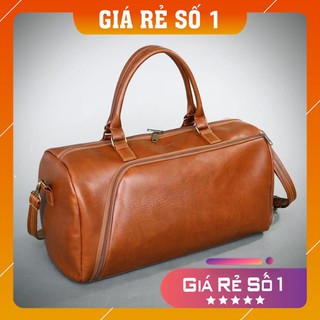  FreeShip Túi du lịch cỡ lớn HANAMA N7- Thêm ngăn đựng giày cao cấp   vàng  -Túi Da 