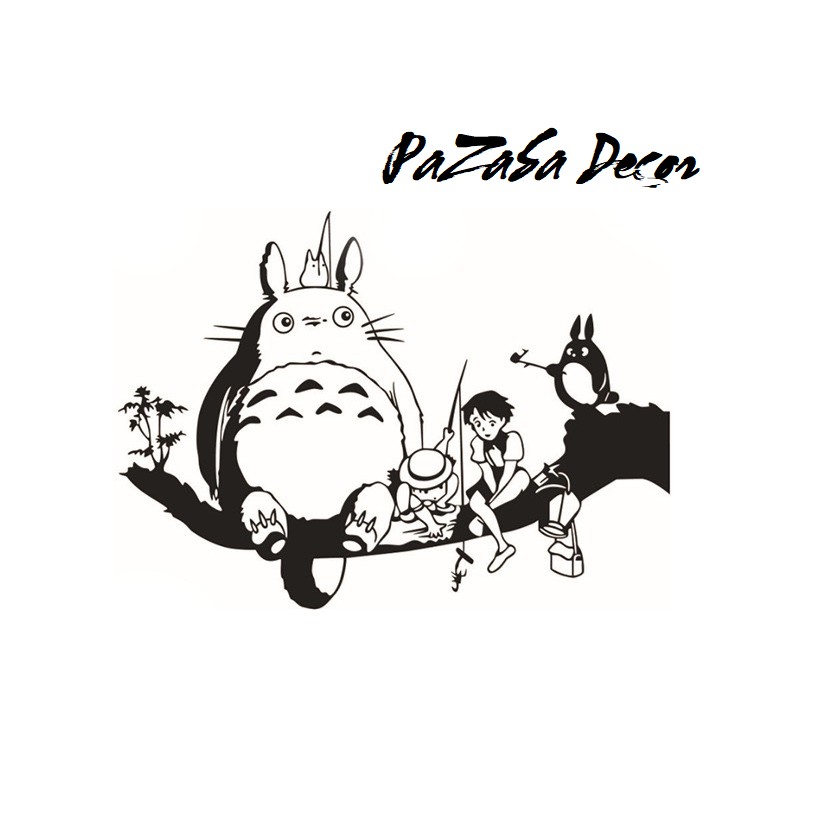 DECAL dán tường , dán kính , dán phòng khách , phòng ngủ Hoạt Hình Totoro cao cấp - Decal dán tường hiện đại( SPECIAL )