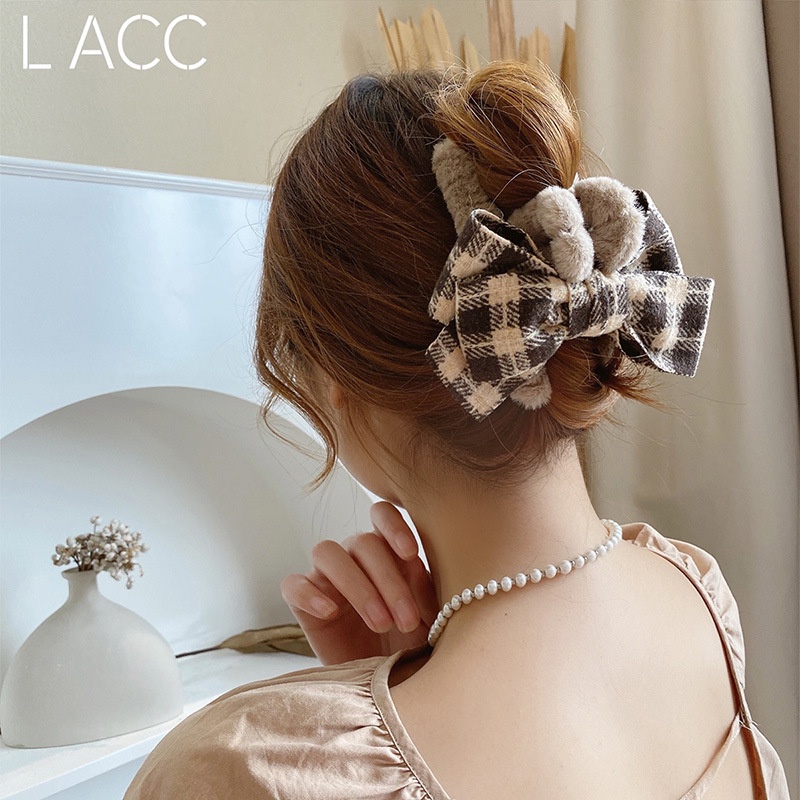 Kẹp Tóc Nơ Sang Trọng Thời Trang Thu Đông Mới 2021