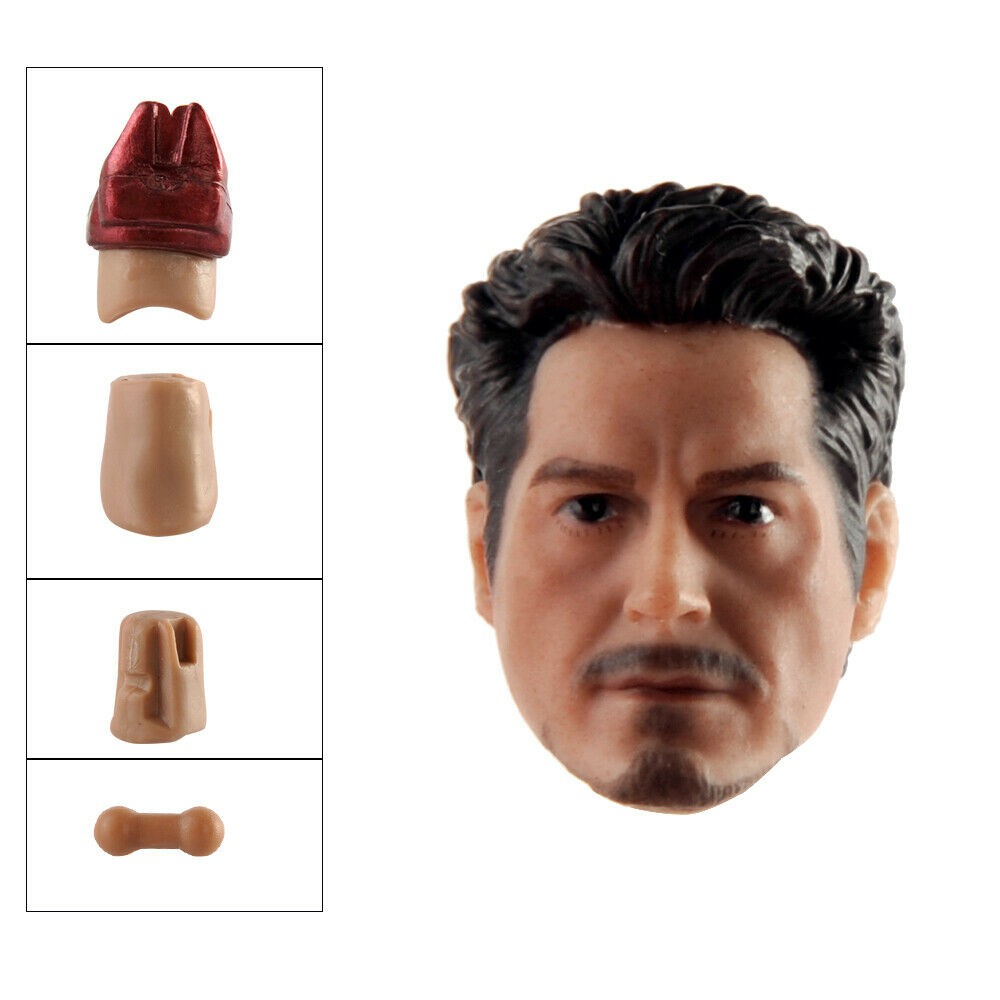 Mô Hình Đầu Nhân Vật Tony Mark 50 Tony Stark Tỉ Lệ 1/12