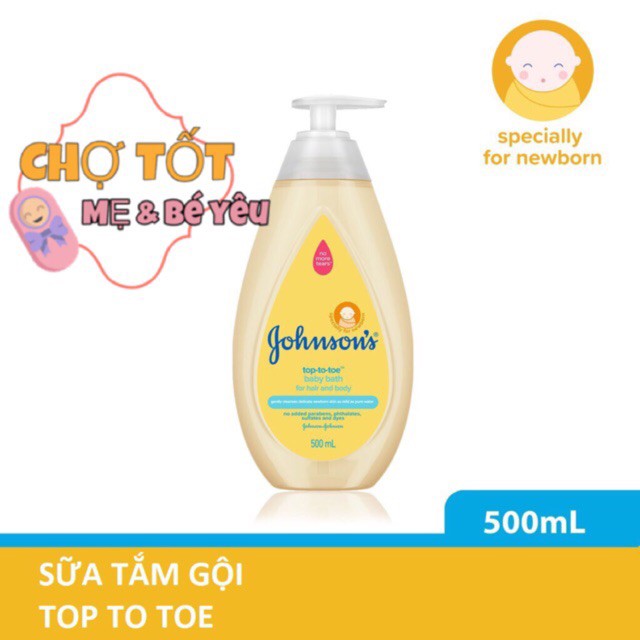 Tắm gọi toàn thân Johnson's baby mẫu mới 500ml / 200ml