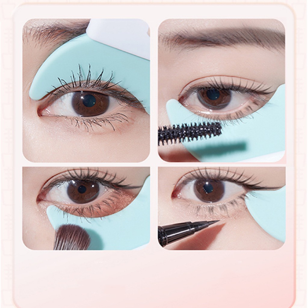 Miếng đệm Silicone hỗ trợ kẻ mắt chuốt mi mascara tiện lợi Pad rửa mặt Silicon PHUK107