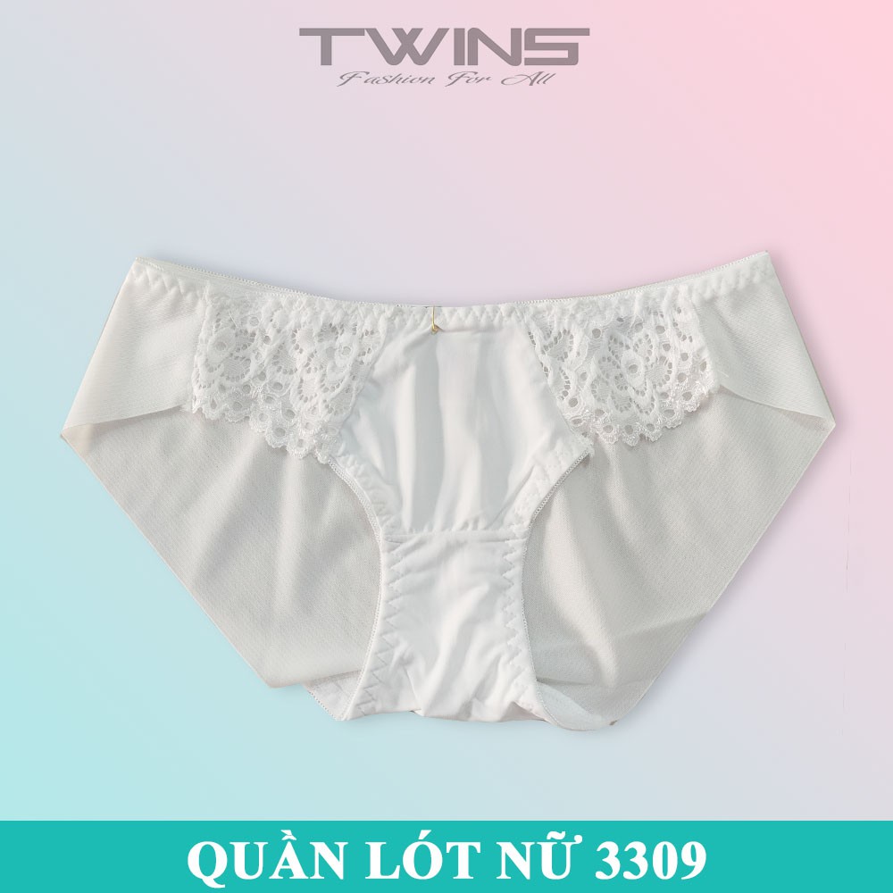 Quần lót nữ thun lạnh phối ren cao cấp Thịnh Phát 3309 chất mềm mịn thoáng mát không lộ đường may size dưới 60kg