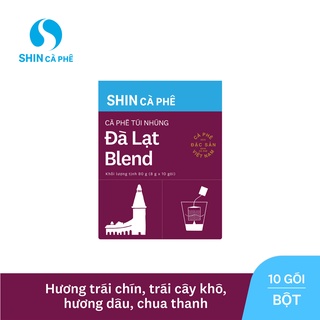 SHIN Cà Phê - Đà Lạt Blend Cà phê túi nhúng đặc sản hộp 10 gói