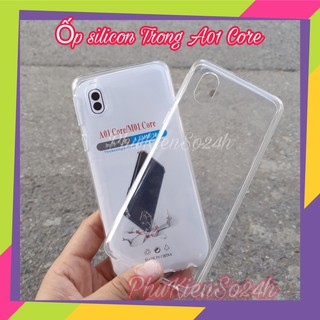 Ốp silicon TPU mềm trong suốt dành cho Samsung Galaxy A01 Core / M01 Core