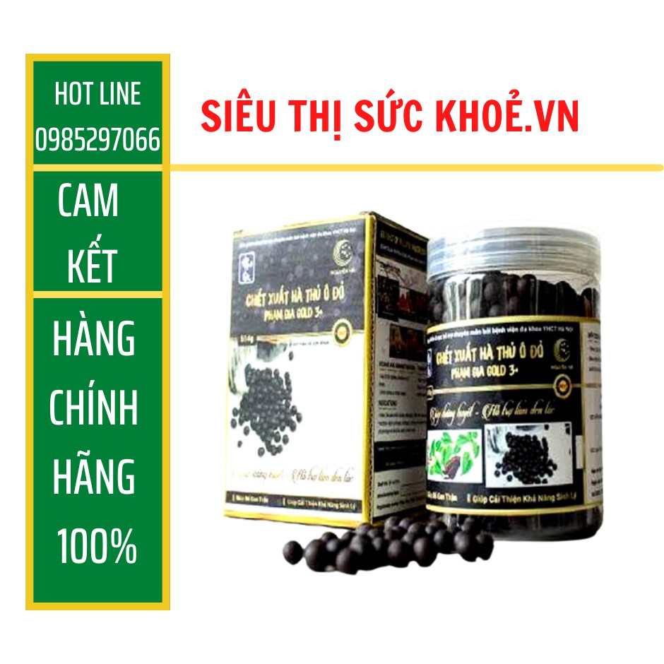 🍀 Hà Thủ Ô Phạm Gia Gold 3+ Việt Nam Mit Beauty Đen Tóc Đỏ Da