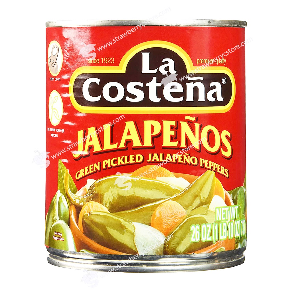 Ớt Jalapeno Nguyên Trái Đóng Hộp La Costena, Hộp 737g