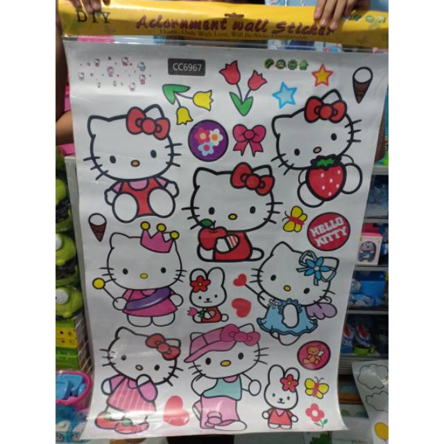 Hellokitty Sticker Dán Tường Hình Hello Kitty Xinh Xắn