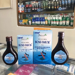 Nước súc miệng Boni-smok ( giúp cai thuốc lá)