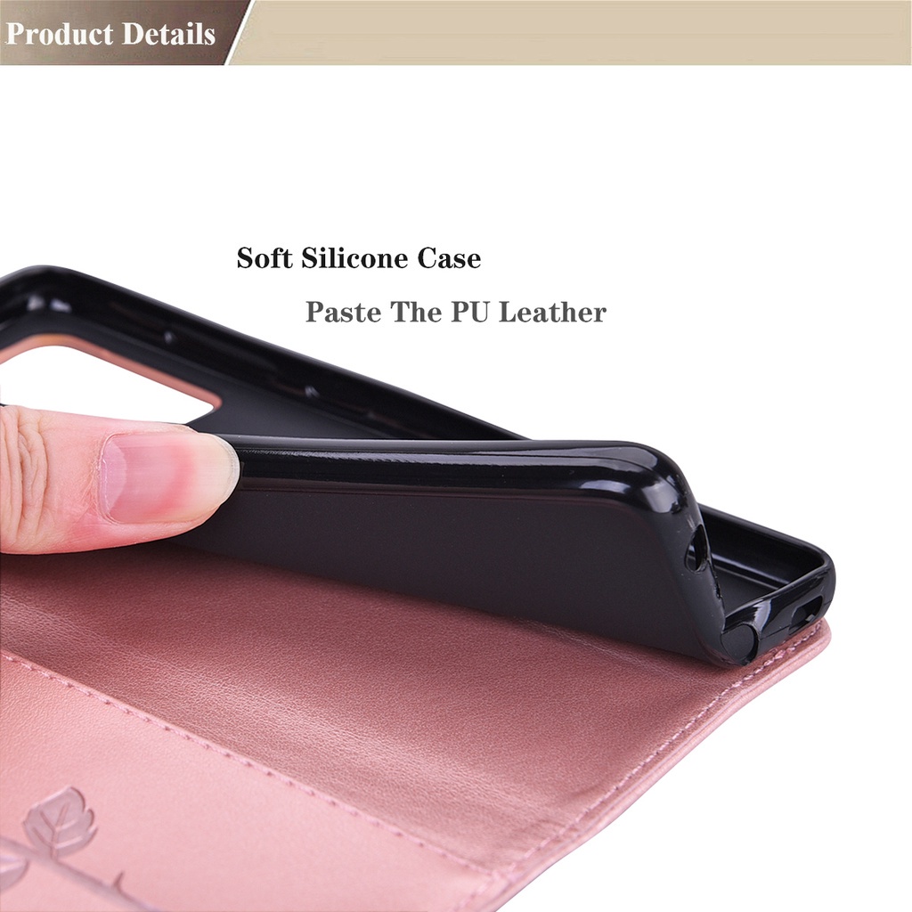 Bao Da Điện Thoại Sang Trọng Cho OPPO A3S A5 A5S A7 A8 A9 A12E A12 A15 A16 A31 2020 A52 A54 4G A92 A94 5 Màu Ốp