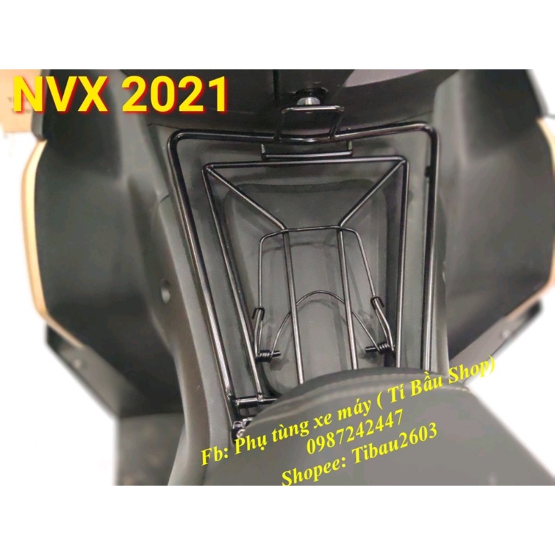 Baga nắp xăng cho NVX 2021 - Baga sơn đen tĩnh điện cho NVX V2
