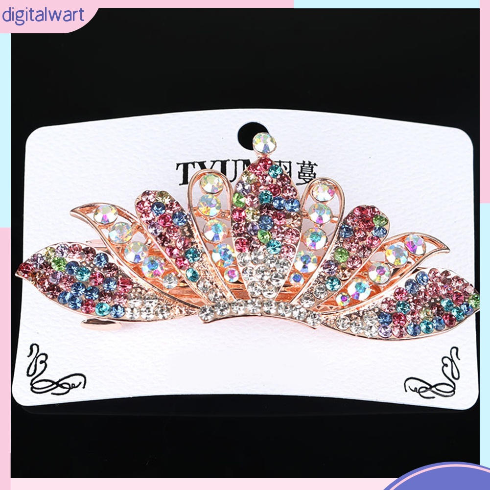 Kẹp Tóc Hình Vương Miện Đính Đá Thời Trang Cho Nữ