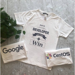Áo thun anh là Developer anh méo cài win