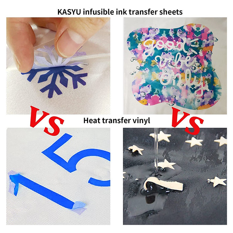 Set 8 Tấm Giấy In Mực Không Thể Thay Đổi Cho Cốc Cricut Cup Press 12X12 Inch