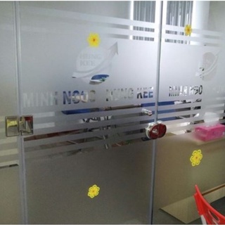 Giấy dán kính mờ, decal dán kính cát mờ khổ 1m2 - decal kính mờ