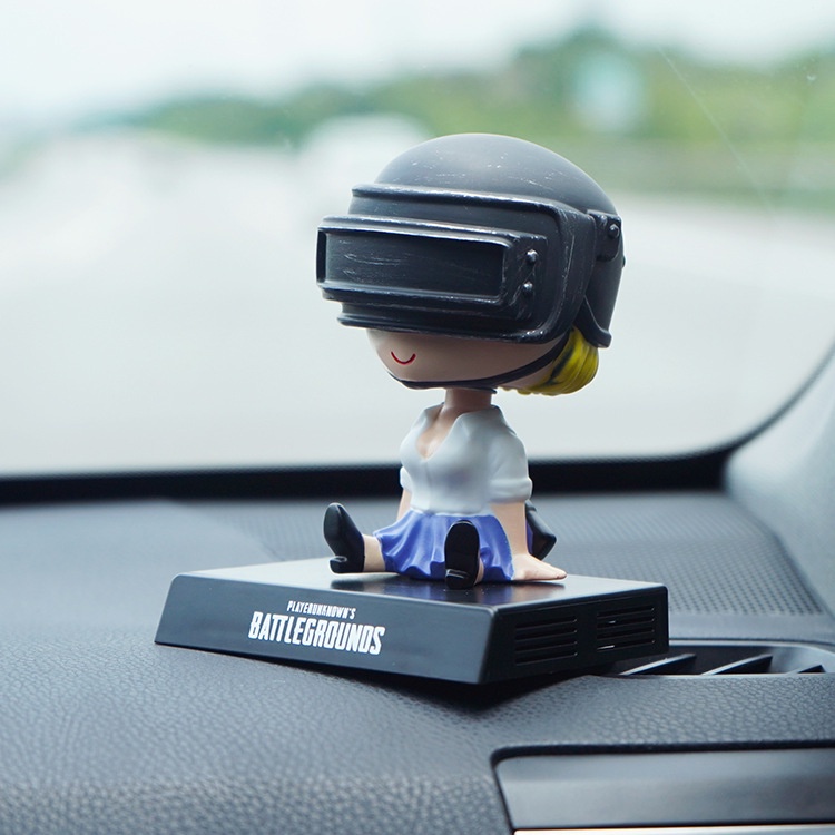 Trang trí góc làm việc taplo ô tô mô hình chibi siêu anh hùng dễ thương
