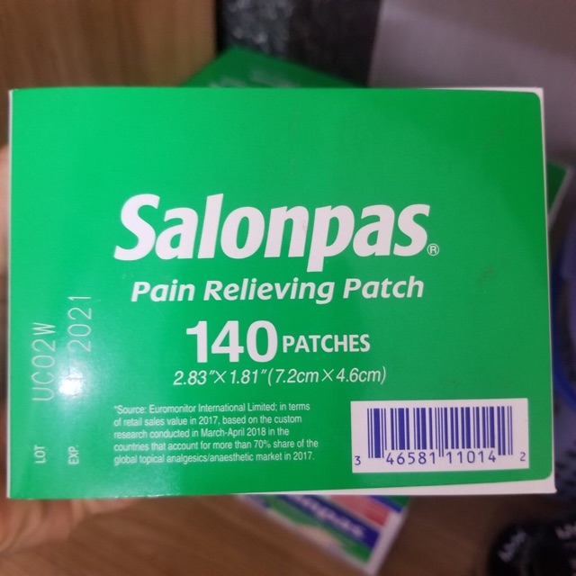 MIẾNG DÁN SALONPAS Pain Relieving Patch 140 miếng