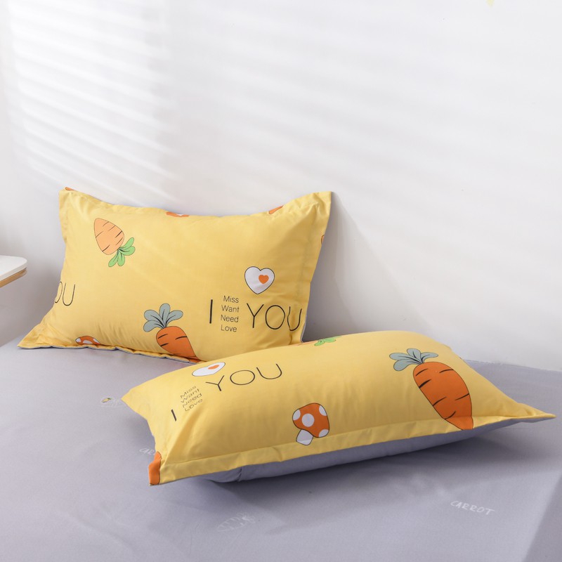 Pillowcase Polyester Comfortable Bedroom With Household Washable Cotton Pillowcase (Single Pack)