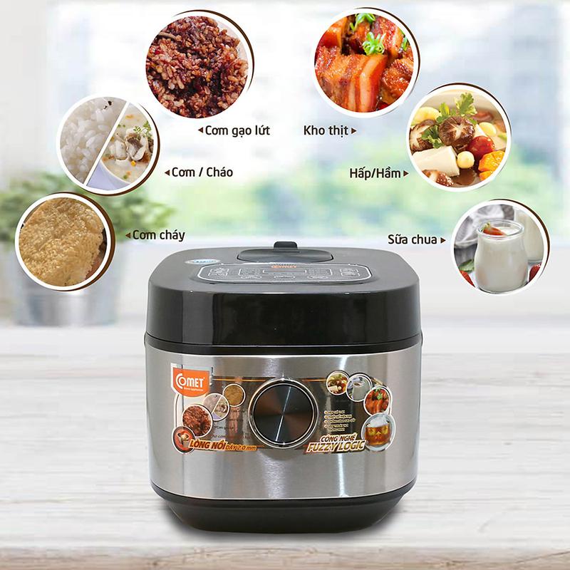 Nồi Cơm Điện Tử Đa Chức Năng Comet CM8088 1.8L