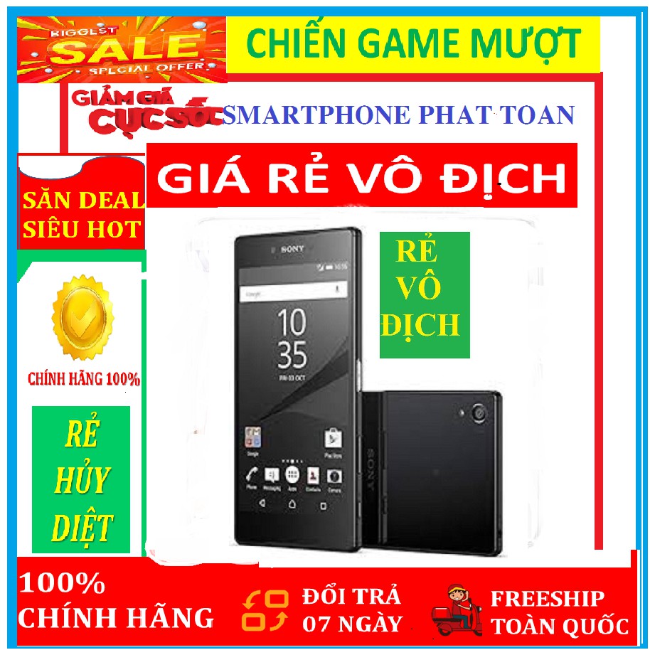 Sony Xperia Z5 Quốc Tế Ram 3G/32G mới Fullbox - Chơi PUBG-Free Fire-Liên Quân  Mượt