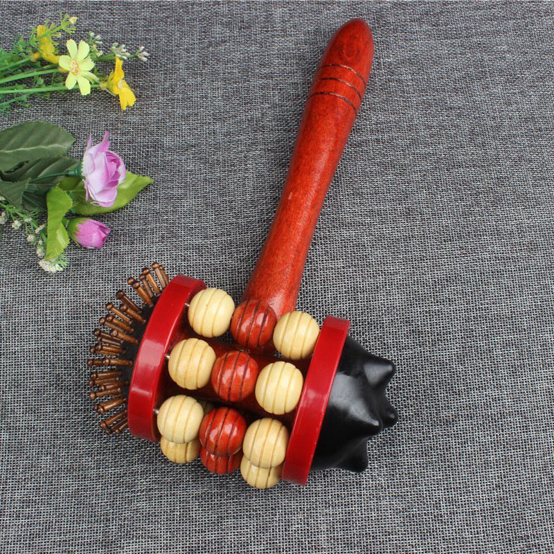 Cây lăn massage lưng bằng gỗ