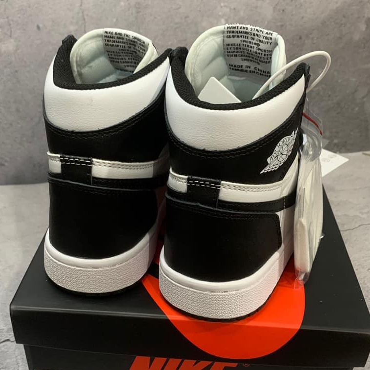 Giày Jordan cổ cao đen trắng, JD1 panda Cao Cổ dễ phối đồ chuẩn SC | BigBuy360 - bigbuy360.vn