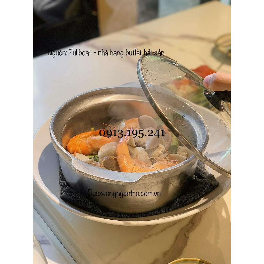 Nồi thố gang doa bóng 1.5 lít chính hãng Ngân Thọ