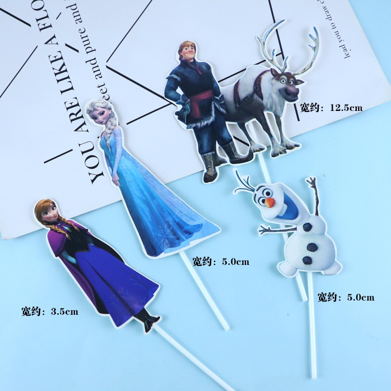 10 set cắm giấy elsa-anna-người tuyết-Q6291