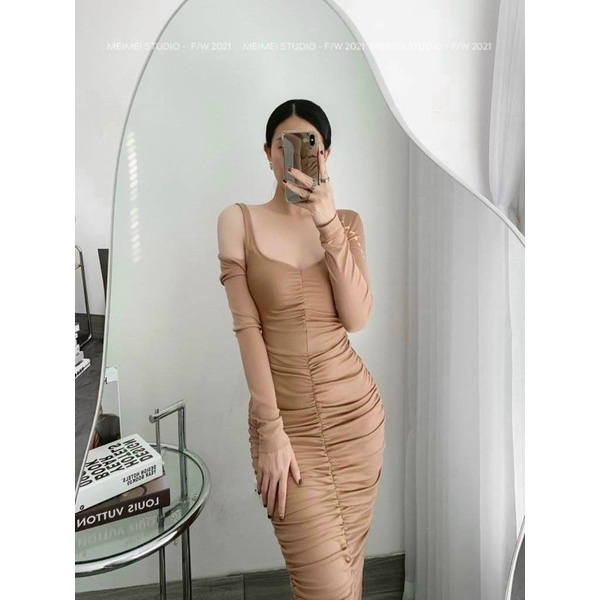 Đầm Bigsize Body Kèm Áo khoát (Bigsize 55kg Đến 100kg (M/L/XL/XXL)