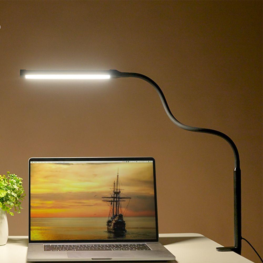 Đèn LED Để Bàn Ket1 10 Bóng Màu Đen Linh Hoạt Có Thể Điều Chỉnh Độ Sáng