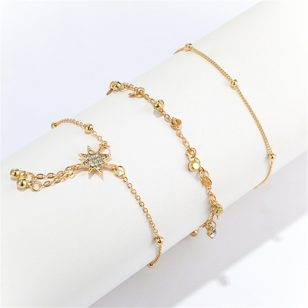 Thời Trang Set 3 Lắc Chân Hình Ngôi Sao Xinh Xắn Dành Cho Nữ | BigBuy360 - bigbuy360.vn