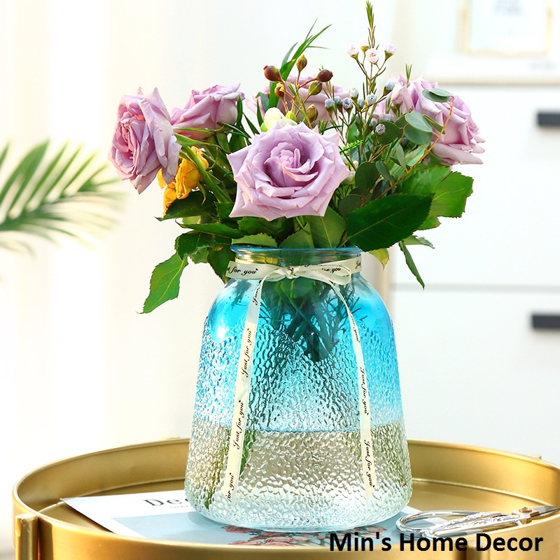 Bình cắm hoa thủy tinh, Lọ hoa thủy tinh cao cấp phong cách Băc Âu