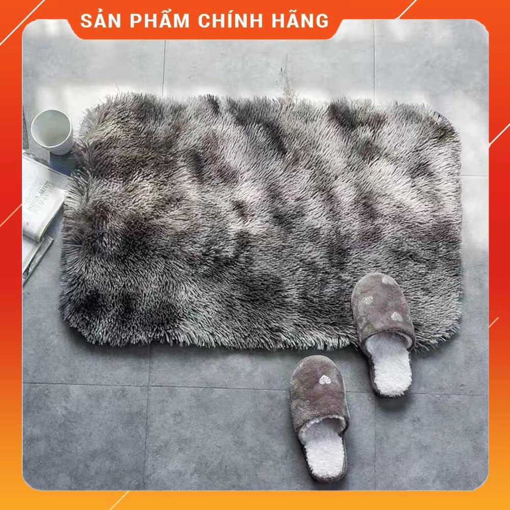 [FREESHIP❤️] Thảm Lau Chân Lông Loang Trải Sàn Phòng Ngủ, Phòng Khách Chống Trượt Dày Dặn Kích Thước 40x60 -Hàng Loại 1