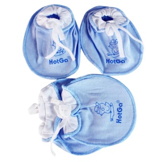 Bộ bao tay bao chân buộc dây Hột gà cho bé